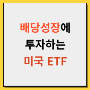 배당성장 ETF 10년 투자